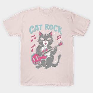 meow,rock, and guitar T-Shirt